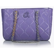 axel accessories τσαντα ωμου rosalind (διαστάσεις: 23 x 34 x 9 εκ.) 1010-3243-031 purple