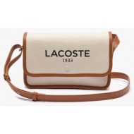 lacoste τσαντα flap crossover bag (διαστάσεις: 23 x 15 x 7 εκ) 3nf4507td-k02 tan