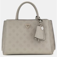 guess jena elite luxury satchel τσαντα γυναικειο (διαστάσεις: 33 x 23 x 11 εκ) hwpg9220060-tpg light