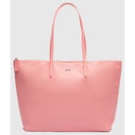 lacoste τσαντα l shopping bag (διαστάσεις: 30 x 35 x14 εκ) 3nf1888po-n05 lightcoral