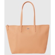lacoste τσαντα l shopping bag (διαστάσεις: 30 x 35 x14 εκ) 3nf1888po-n11 nude