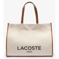 lacoste τσαντα shopping bag (διαστάσεις: 40 x 29.5 x 18 εκ) 3nu4342td-k02 tan