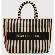 funky buddha γυναικεία tote τσάντα (διαστάσεις: 38 εκ) fbl009-175-10-black black