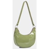 lancaster τσάντα hobo bag vernis firenze (διαστάσεις: 23 x 15 x 7 εκ.) 480-106-a.1577 olive