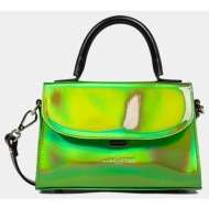 lancaster τσάντα handbag glass irio (διαστάσεις: 21 x 14 x 7 εκ.) 433-41-a.1216 green