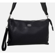 vqf polo handbag (διαστάσεις: 26.5 x 5 x 17.5 εκ) 2237-black black
