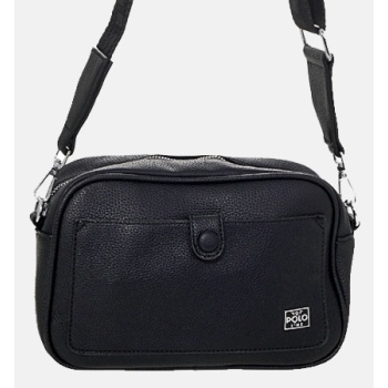 vqf polo handbag (διαστάσεις 23.5 x 8 x 16 εκ) 2235-black