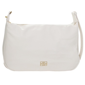 vqf polo handbag (διαστάσεις 35 x 12 x 22 εκ) 2233-white
