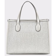 guess silvana 2 compartment tote τσαντα γυναικειο (διαστάσεις: 33 x 26 x 12 εκ.) hwwy8665220-sil met