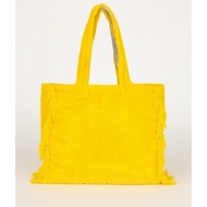 sun of a beach super yellow | terry tote beach bag (διαστάσεις: 44 x 40 x 17 εκ.) tb/cnv/suy-super y
