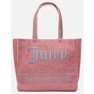 juicy couture iris beach bag - straw version - large shopping (διαστάσεις: 33 x 39 x 19 εκ.) bejir74