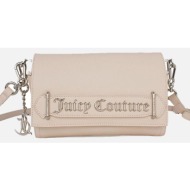juicy couture clutch (διαστάσεις: 12 x 10 x 5 εκ.) bijjm4094wvp-305 cream