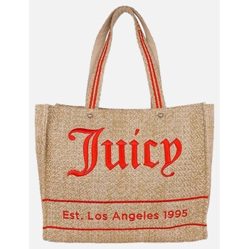 juicy couture iris beach bag - straw version - large