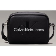 calvin klein sculpted camera bag18 mono (διαστάσεις: 13 x 18 x 7 εκ.) k60k612220-0gq black