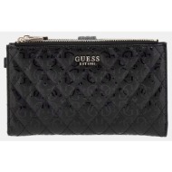 guess yarmilla slg dbl zip organizer αξεσουαρ γυναικειο (διαστάσεις: 19 x 11 x 2 εκ) swgg9322570-bla