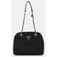 guess giully dome satchel τσαντα γυναικειο hwqg8748050-bla black