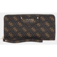 guess eco brenton slg lrg zip around αξεσουαρ γυναικειο (διαστάσεις: 21 x 10 x 2 εκ) swesg839046-bnl