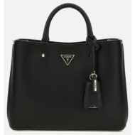 guess meridian girlfriend satchel τσαντα γυναικειο hwbg8778060-bla black