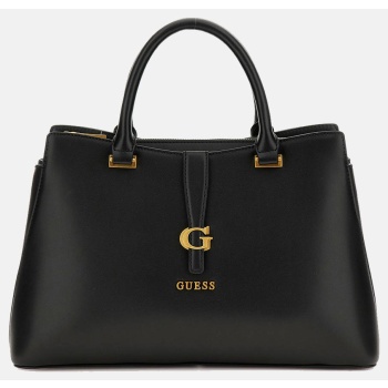 guess kuba tri compartment satchel τσαντα γυναικειο