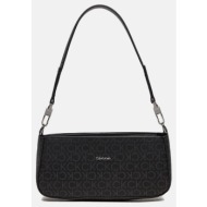 calvin klein ck business shoulder bag_mono (διαστάσεις: 27 x 12.5 x 7 εκ.) k60k612578-0gm black