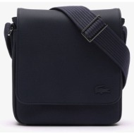 lacoste τσαντα crossover bag (διαστάσεις: 20 x 21 x 6.5 εκ.) 3nh4423hc-021 darkblue