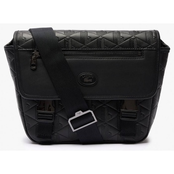 lacoste τσανταmessenger bag 3nh4655mr-000 black