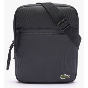 lacoste τσανταm flat crossover bag (διαστάσεις 24 x 17.5 x