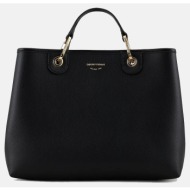 emporio armani women``s shopping bag (διαστάσεις: 37.5 x 27 x 11.5 εκ.) y3d165yfo5b-85218 black