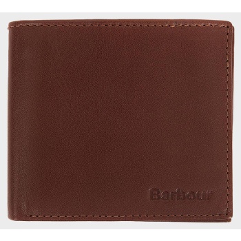 barbour colwell leather billfold wallet πορτοφολι