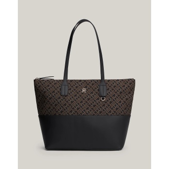 tommy hilfiger th jacquard tote (διαστάσεις 31.5 x 30 x 14