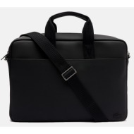 lacoste τσαντα λαπτοπ computer bag (διαστάσεις: 39 x 29 x 8.5 εκ.) 3nh4429hc-000 black