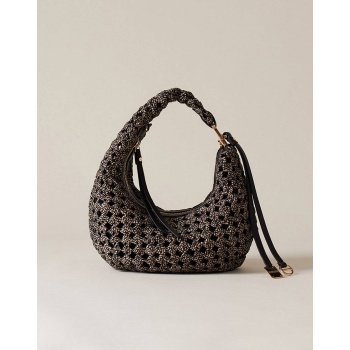 borbonese borbonese hobo bag pl,leather,ny,el ital.origin