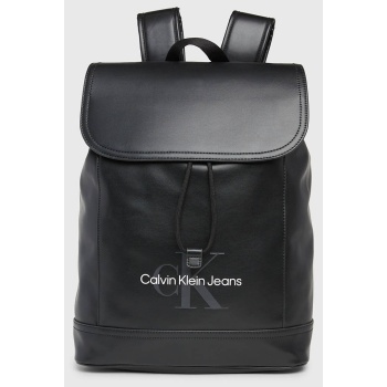 calvin klein monogram soft flap bp43 (διαστάσεις 40 x 30 x σε προσφορά