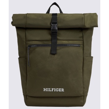 tommy hilfiger th monotype rolltop backpack (διαστάσεις 40 σε προσφορά