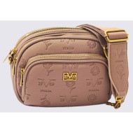 19v69 bag ωμου (διαστάσεις: 18 x 23 x 7εκ.) 9977-taupe sandybrown