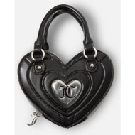 juicy couture heart bag (διαστάσεις: 16 x 13 x 6 εκ.) bije03546wvp-000 black