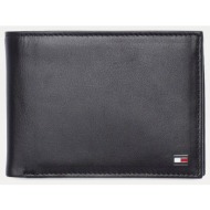 tommy hilfiger eton cc and coin pocket (διαστάσεις: 13 x 2 x 9.5 εκ) am0am00651-002 black