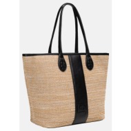 lamartina τσαντα γυναικεια bag heritage (διαστάσεις: 48 x 30 x 15εκ.) 3lmba01856t-blck black