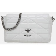 nolah τσαντες ωμου (διαστάσεις: 28 x 8 x 18εκ.) u606a0079v95-v95 white