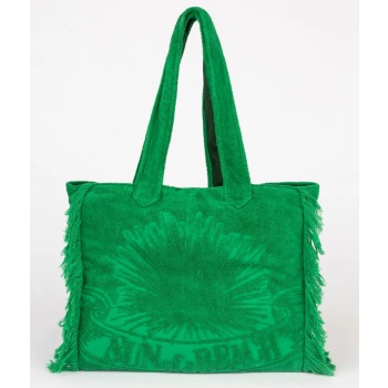 sun of a beach terry tote beach bag (διαστάσεις 44 x 40 x