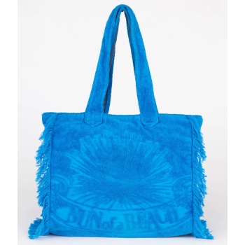 sun of a beach terry tote beach bag (διαστάσεις 44 x 40 x