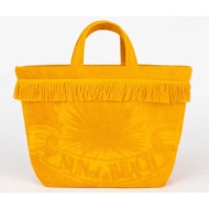 sun of a beach oversized beach bag (διαστάσεις: 60 x 38εκ.) bb/sf-sunflower lightorange