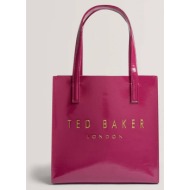 ted baker crinion crinkle small icon bag (διαστάσεις: 24.5 x 25 x 11εκ.) 271043-deep fuchsia