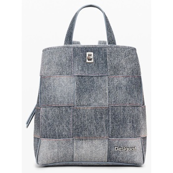desigual d2 back_yoko pu denim su τσαντα γυναικειο