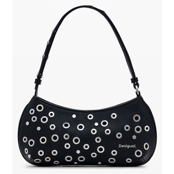 desigual d2 bag_rebel alsacia black τσαντα γυναικειο