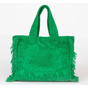 sun of a beach mini terry tote bag (διαστάσεις 31 x 28 x