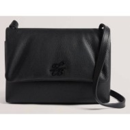 ted baker marrisa padded leather crossbody bag (διαστάσεις: 22 x 16 x 7εκ.) 279186-black black