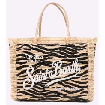 mc2 vanity straw n-straw bag with handle-zebra 0010 emb