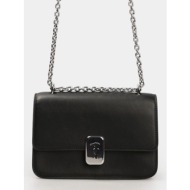 trussardi bag-cameo borsa a tracolla small in vitello con catena (διαστάσεις: 20 x 13.5 x 7εκ.) wbc0