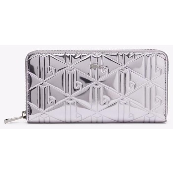 lacoste πορτοφολι money pieces 3nf5138hn-r53 metallicsilver
